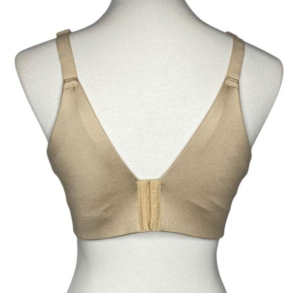 Cacique Invisible Backsmoother Bra Beige Lightly Lined No-Wire Size 46D #1123045 - Picture 9 of 13